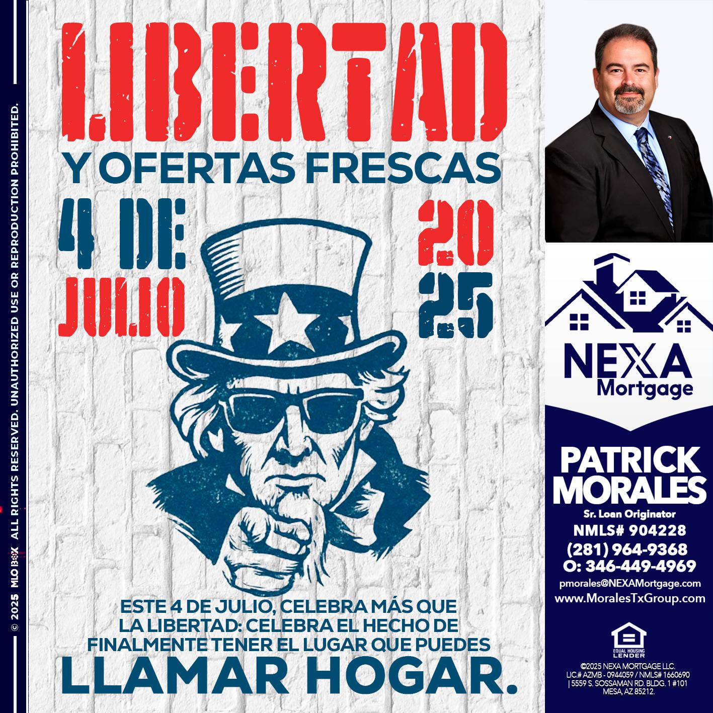 LIBERTAD - Patrick Morales -Sr. Loan Originator & Reverse Mortgage Specialist