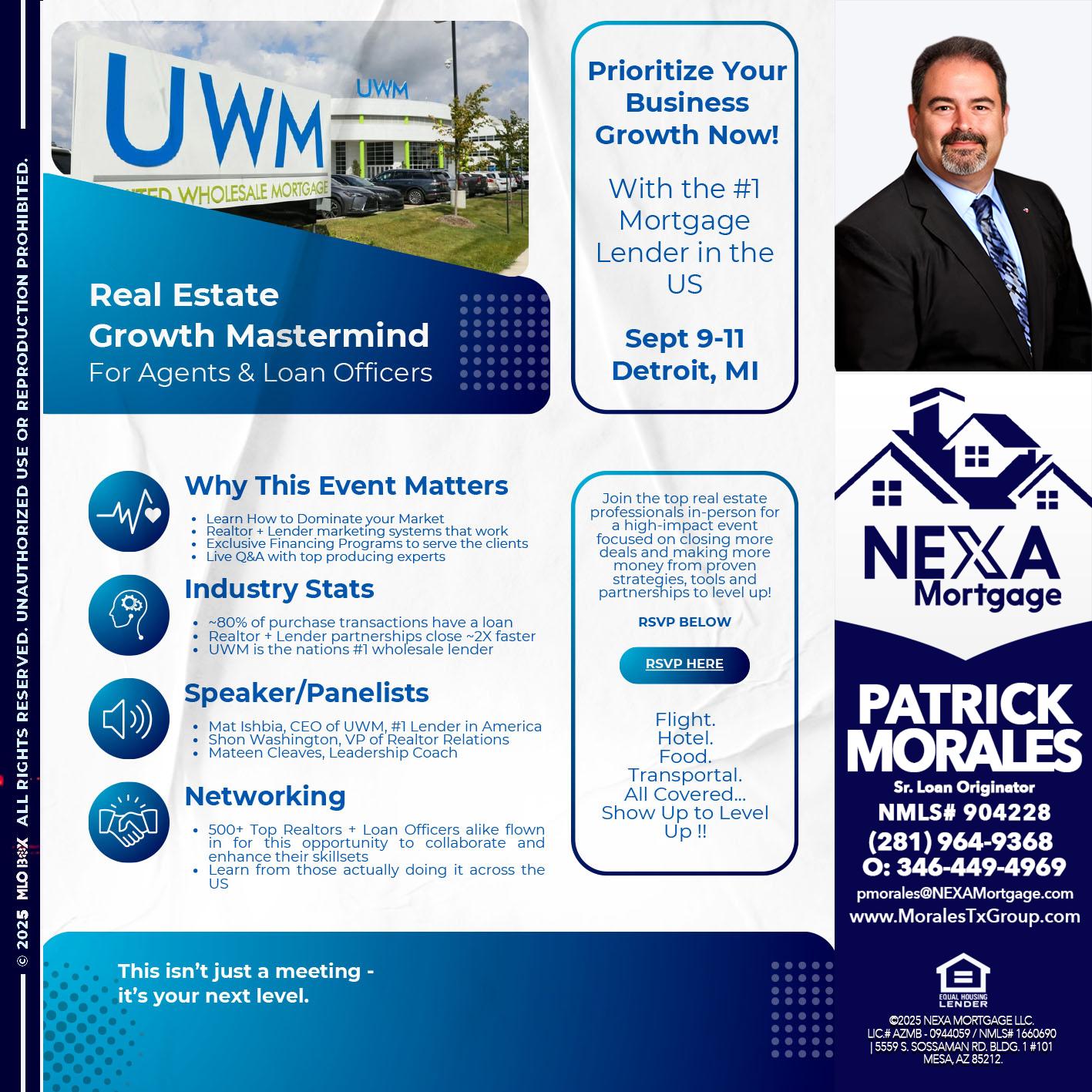 DETROIT TRIP - Patrick Morales -Sr. Loan Originator & Reverse Mortgage Specialist