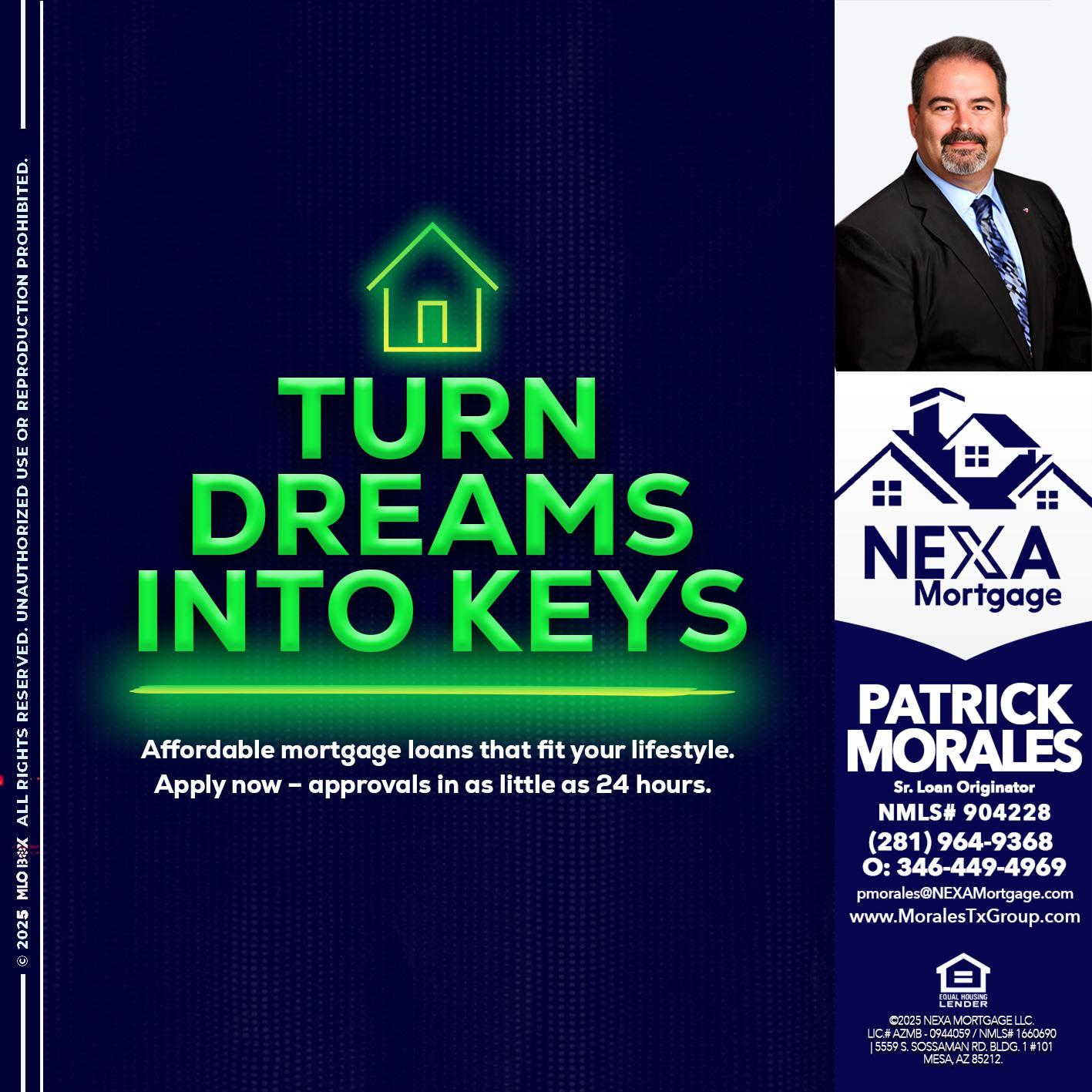 turn dreams - Patrick Morales -Sr. Loan Originator & Reverse Mortgage Specialist