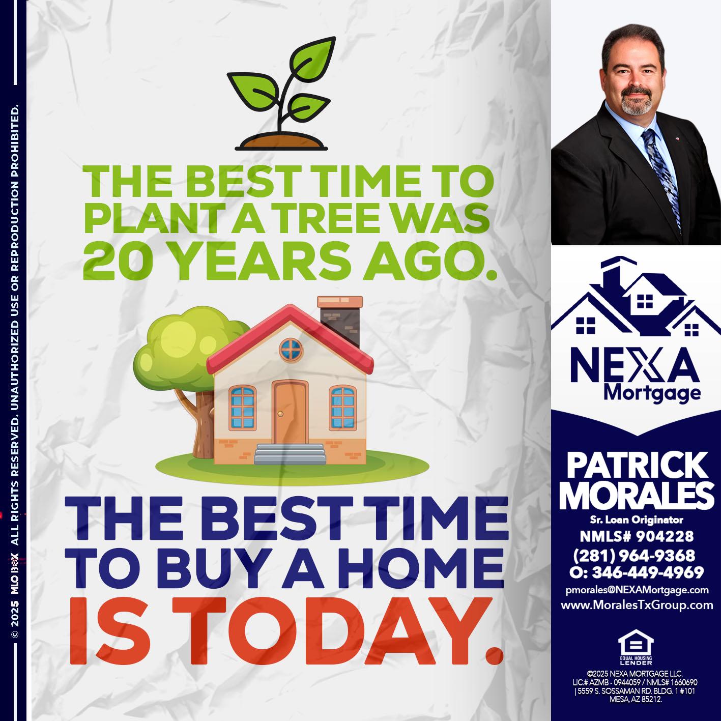 BEST TIME TO - Patrick Morales -Sr. Loan Originator & Reverse Mortgage Specialist