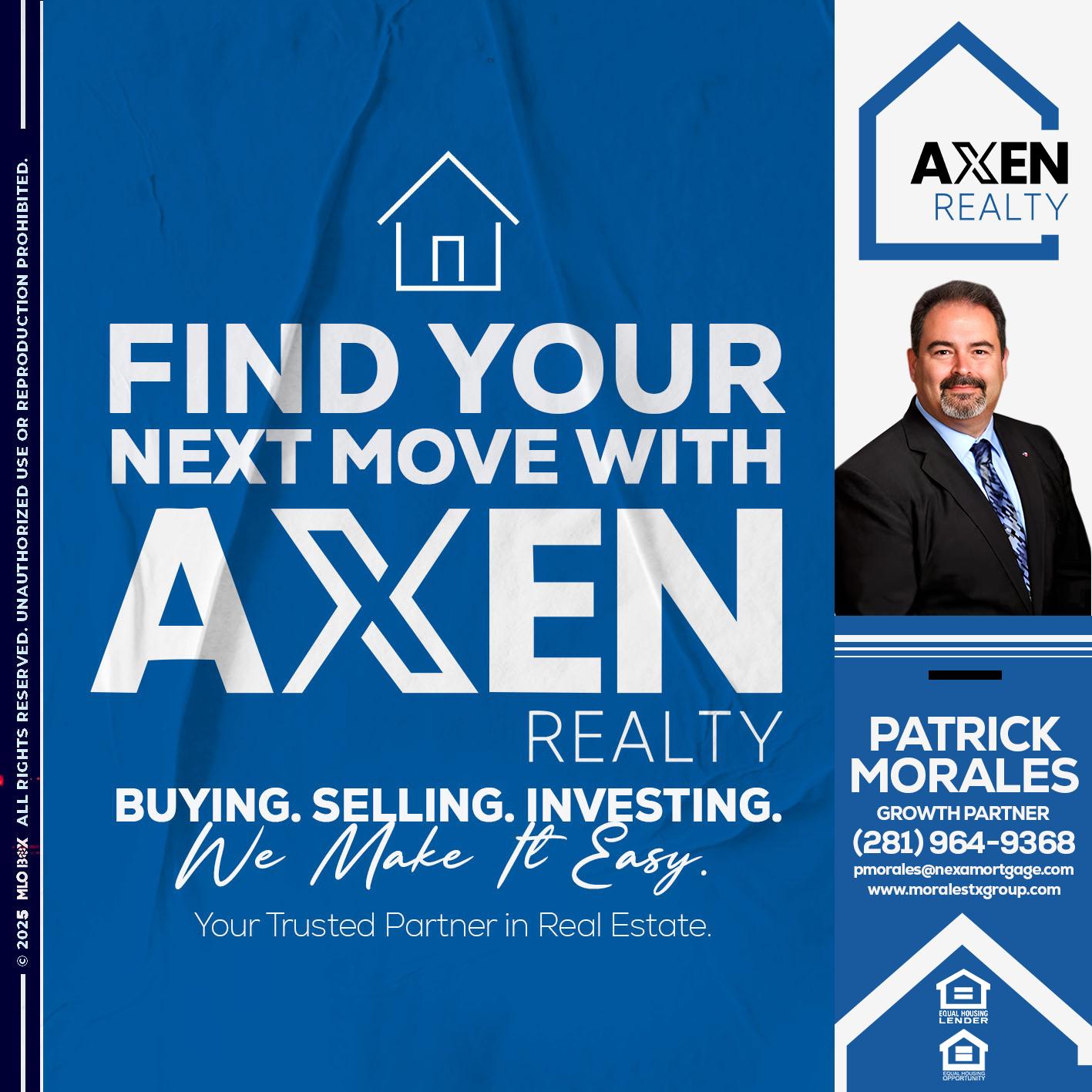 FIND YOUR - Patrick Morales -Sr. Loan Originator & Reverse Mortgage Specialist