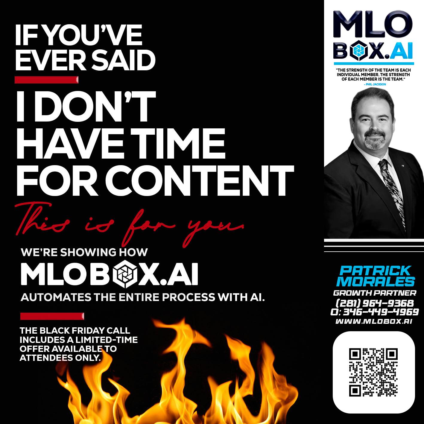 if you - Patrick Morales -Sr. Loan Originator & Reverse Mortgage Specialist