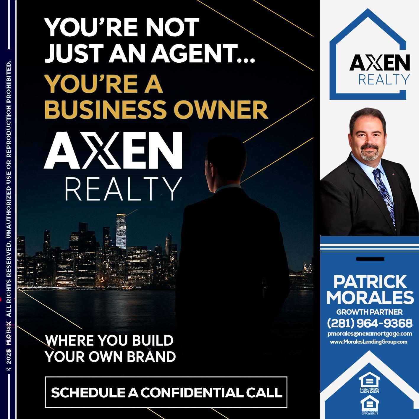 YOU'RE NOT - Patrick Morales -Sr. Loan Originator & Reverse Mortgage Specialist