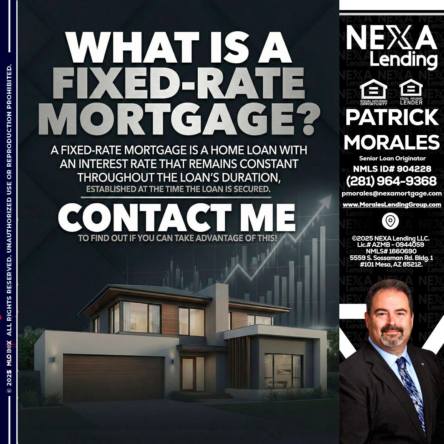 WHAT IS A - Patrick Morales -Sr. Loan Originator & Reverse Mortgage Specialist