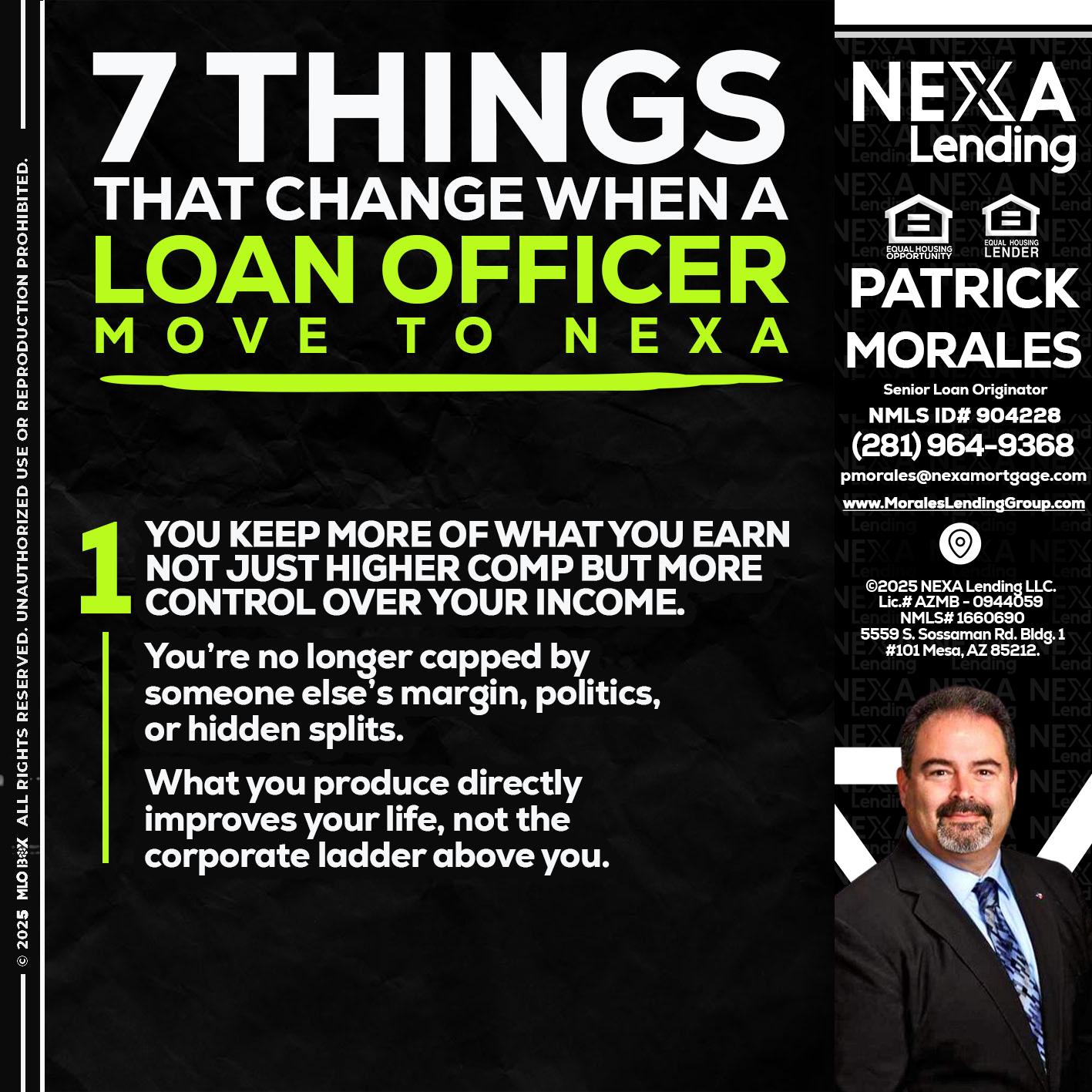 7 THINGS (1) - Patrick Morales -Sr. Loan Originator & Reverse Mortgage Specialist