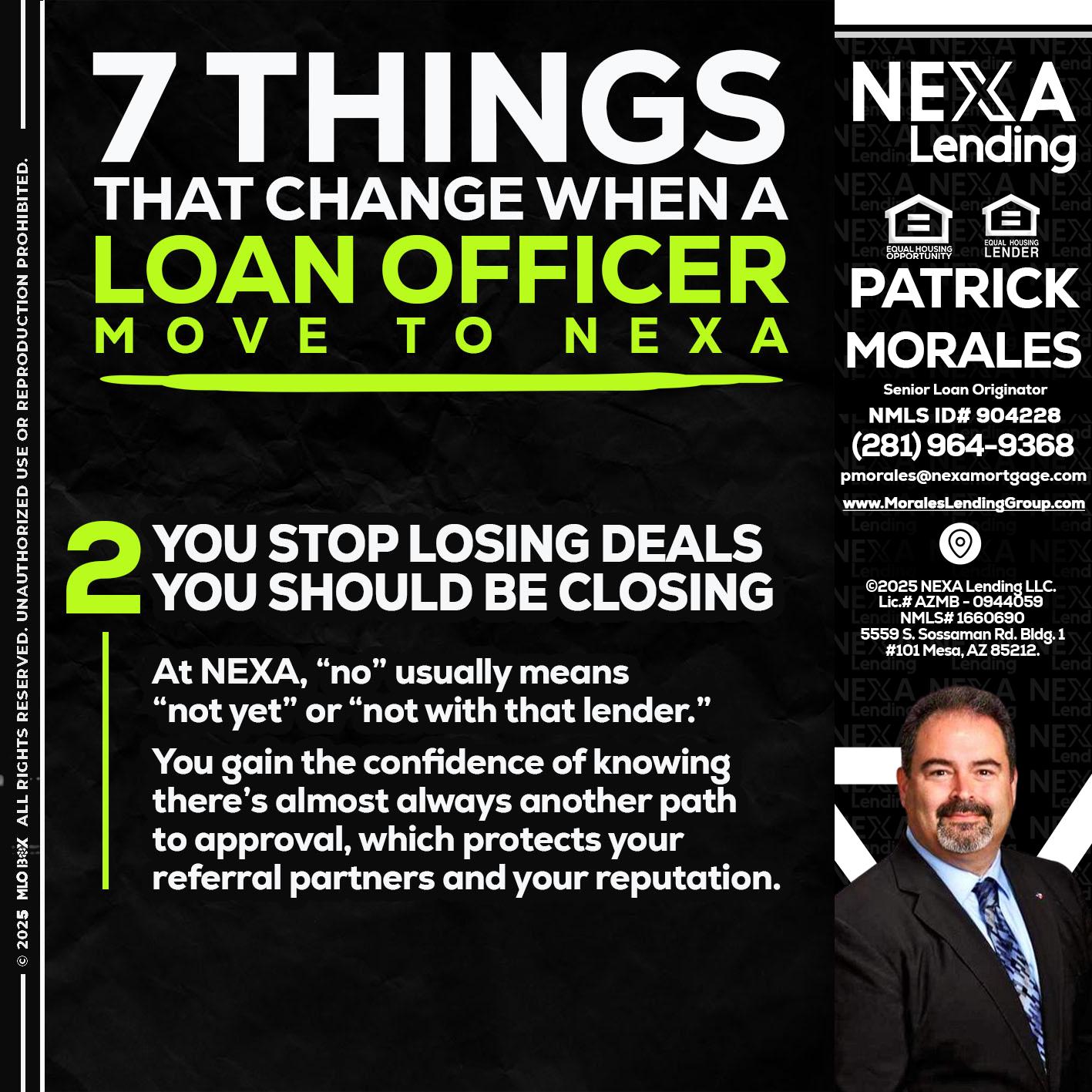7 THINGS (2) - Patrick Morales -Sr. Loan Originator & Reverse Mortgage Specialist