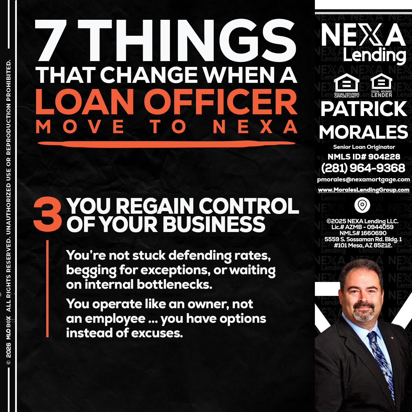 7 things (3) - Patrick Morales -Sr. Loan Originator & Reverse Mortgage Specialist