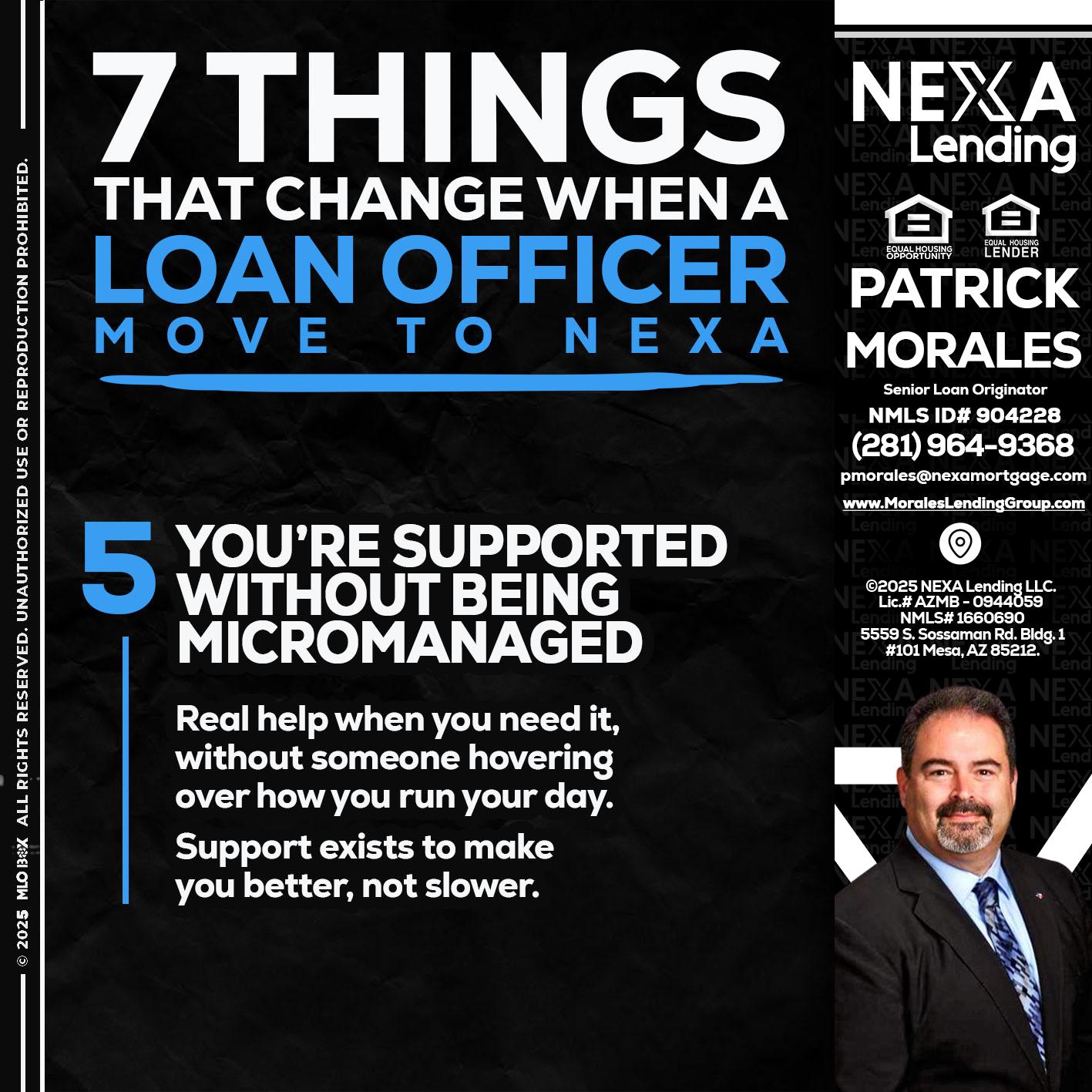 7 THINGS (5) - Patrick Morales -Sr. Loan Originator & Reverse Mortgage Specialist