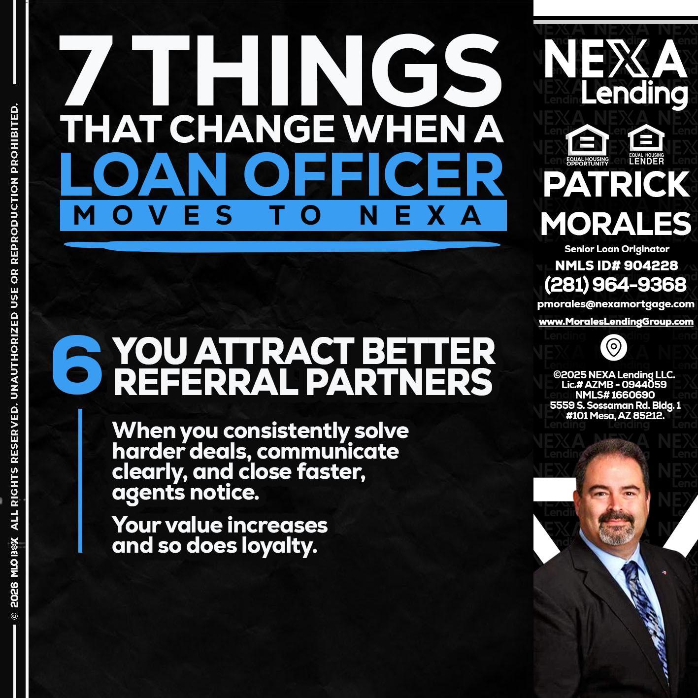 7 THINGS (6) - Patrick Morales -Sr. Loan Originator & Reverse Mortgage Specialist