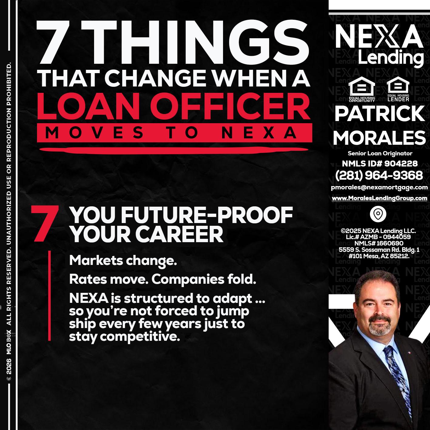 7 THINGS (7) - Patrick Morales -Sr. Loan Originator & Reverse Mortgage Specialist