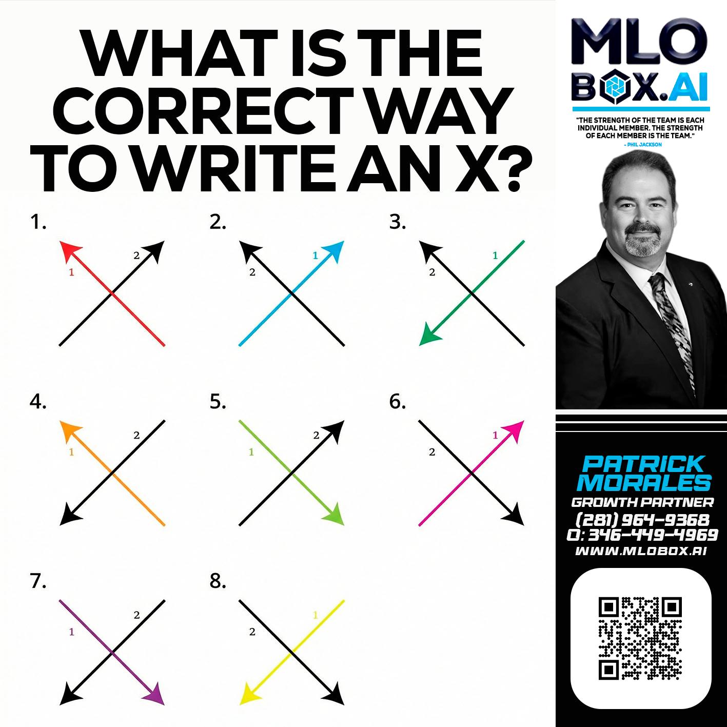 WHAT IS THE CORRECT WAY - Patrick Morales -Sr. Loan Originator & Reverse Mortgage Specialist