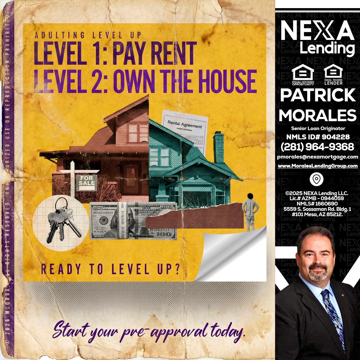 LEVEL 1 - Patrick Morales -Sr. Loan Originator & Reverse Mortgage Specialist