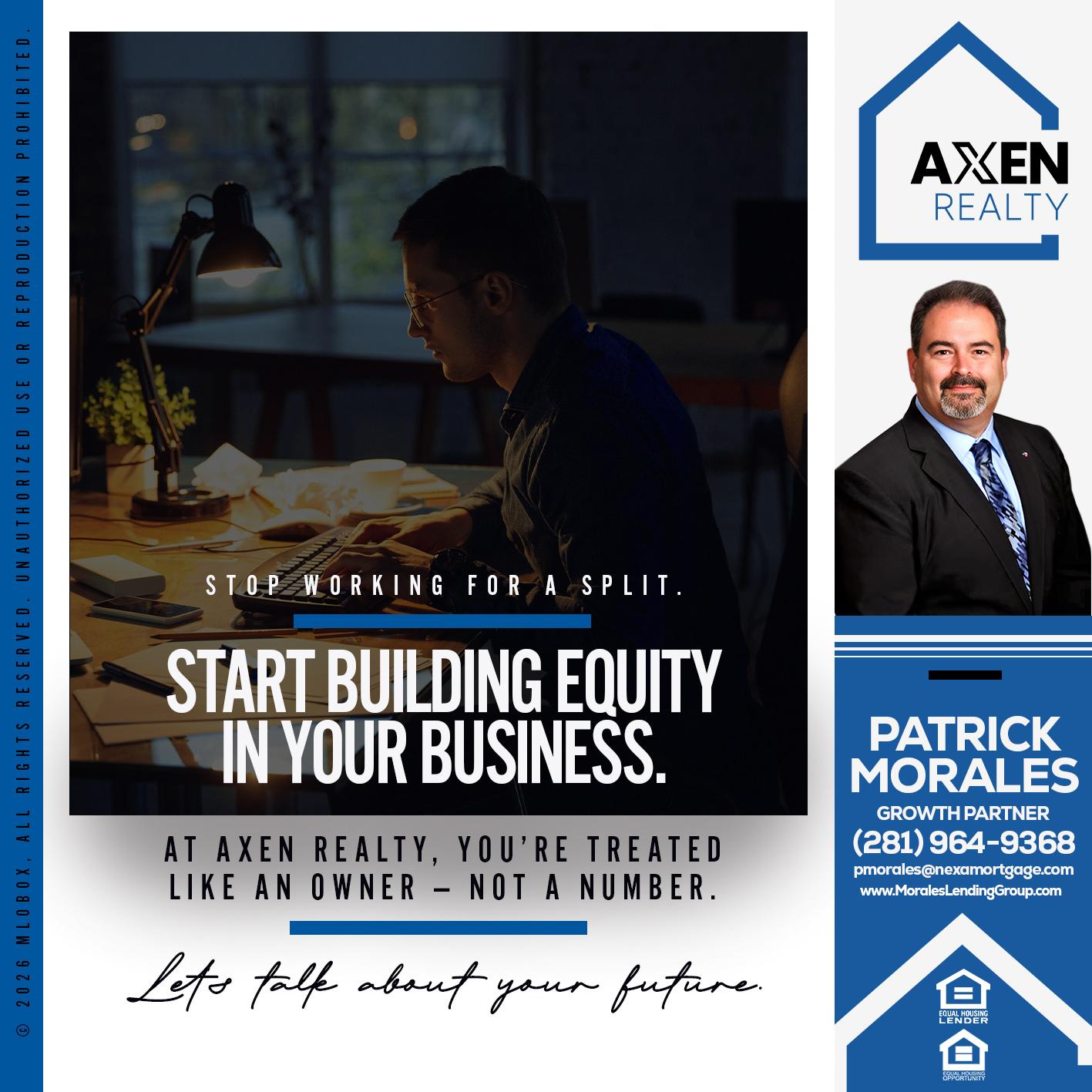 STOP WORKING FOR - Patrick Morales -Sr. Loan Originator & Reverse Mortgage Specialist