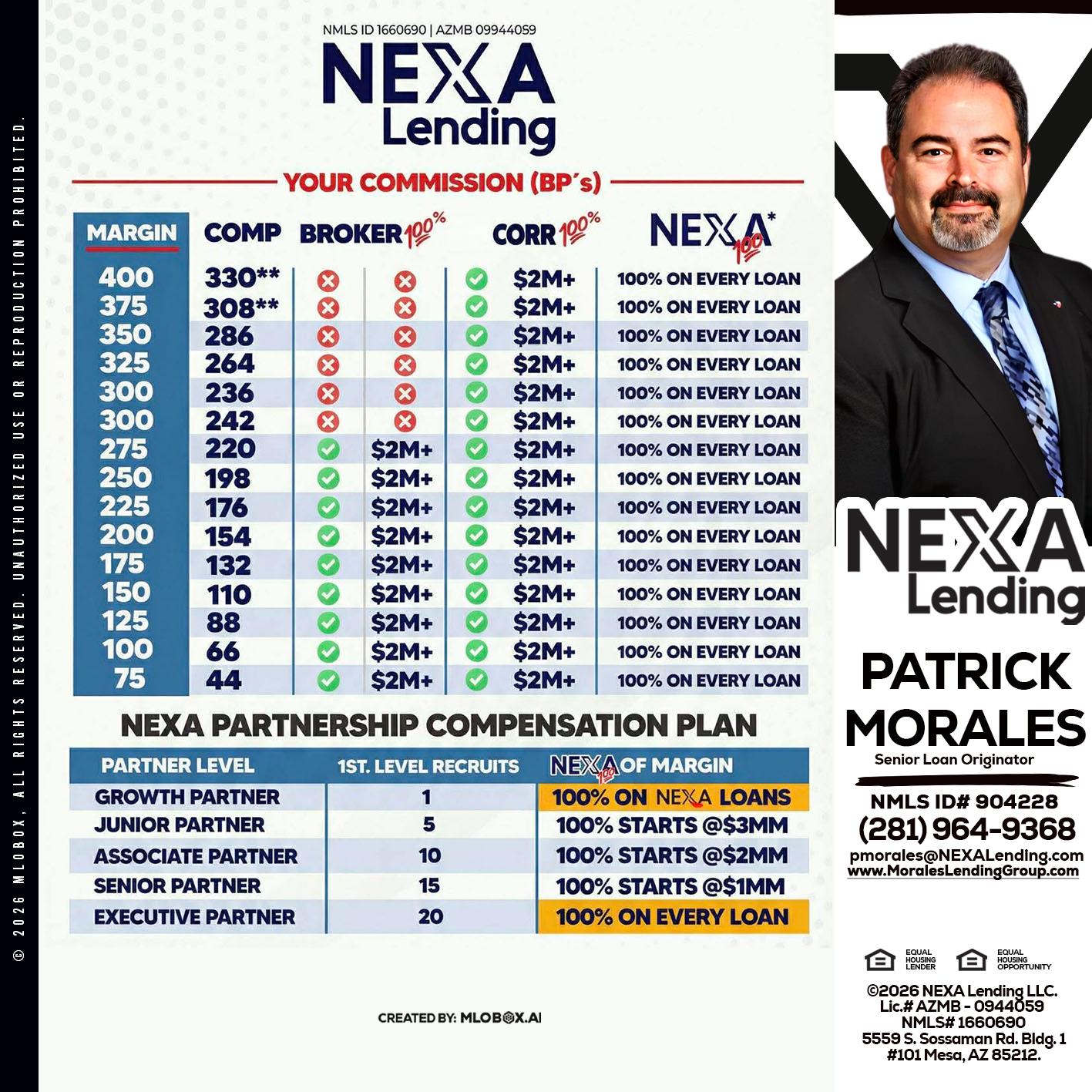 COMP - Patrick Morales -Sr. Loan Originator & Reverse Mortgage Specialist