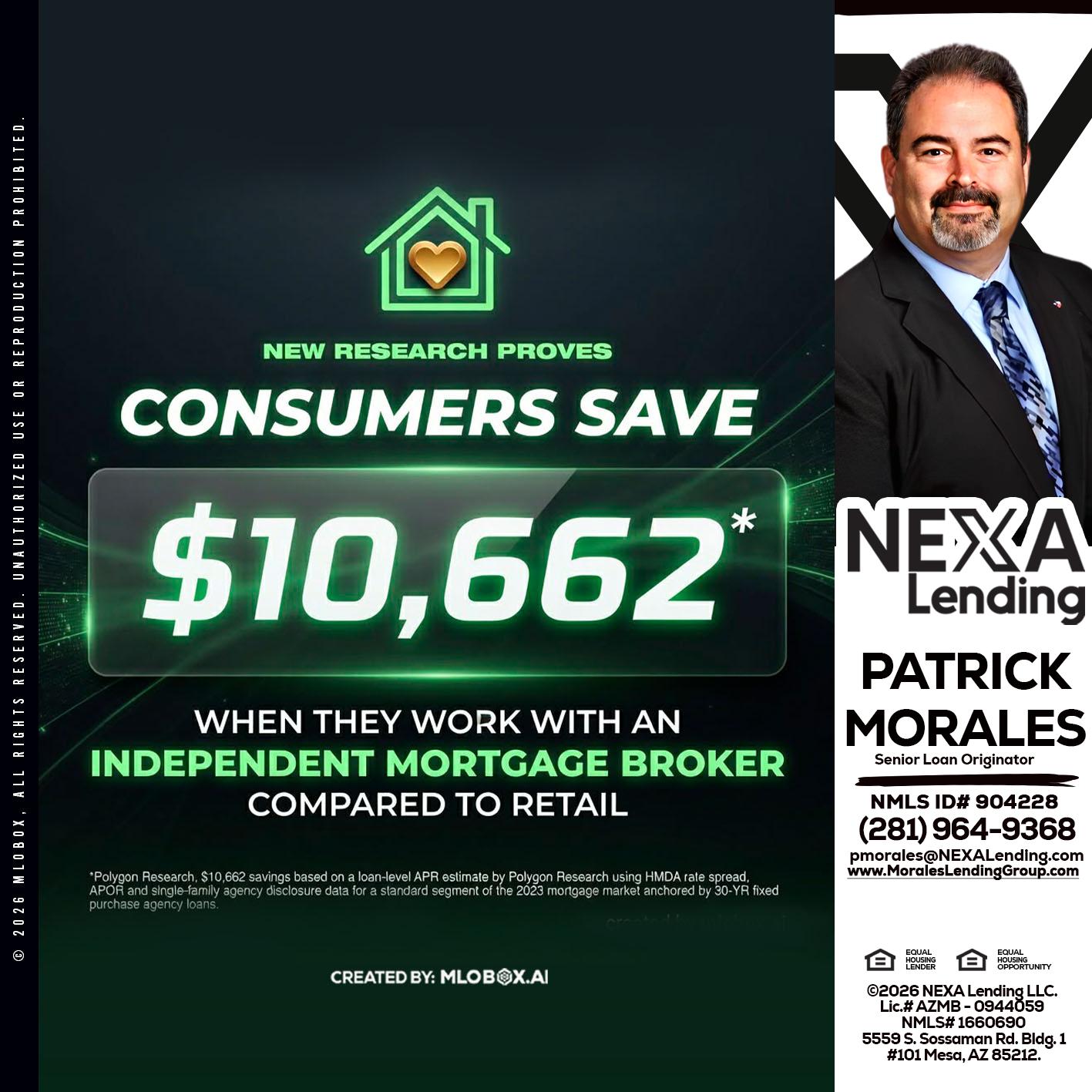 10,662 - Patrick Morales -Sr. Loan Originator & Reverse Mortgage Specialist
