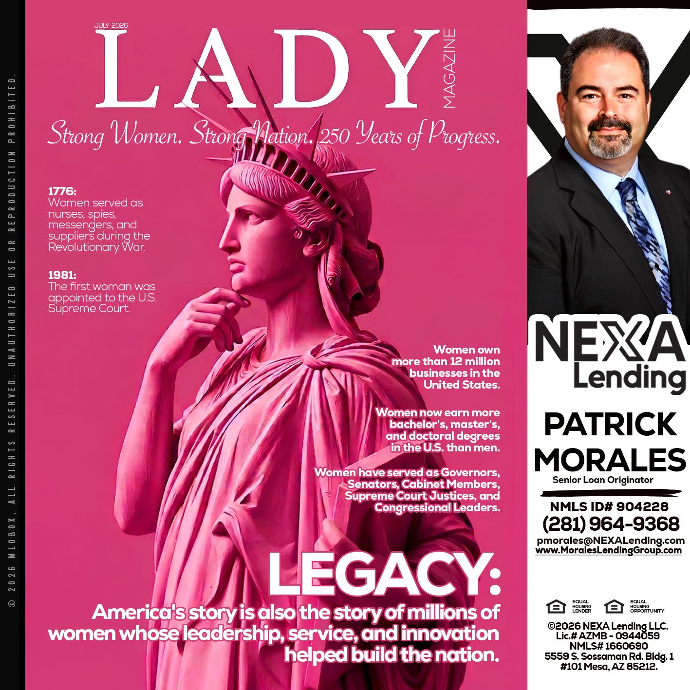 LADY LIBERTY! - Patrick Morales -Sr. Loan Originator & Reverse Mortgage Specialist