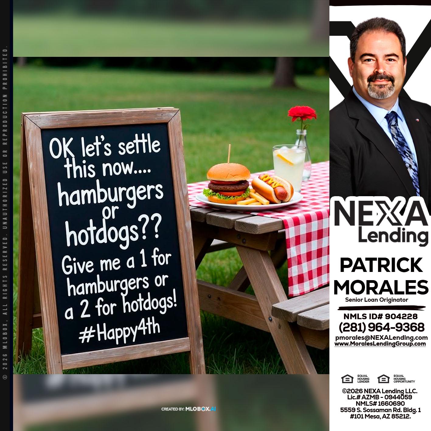 let settle this - Patrick Morales -Sr. Loan Originator & Reverse Mortgage Specialist