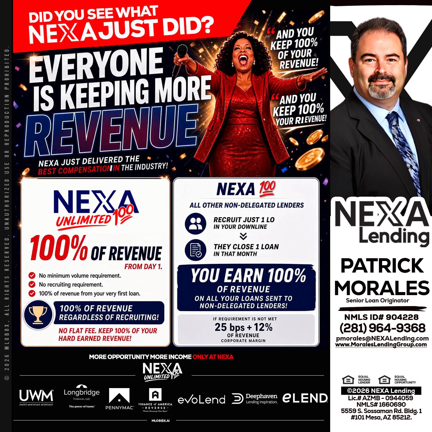 EVERYONE IS KEEPING - Patrick Morales -Sr. Loan Originator & Reverse Mortgage Specialist