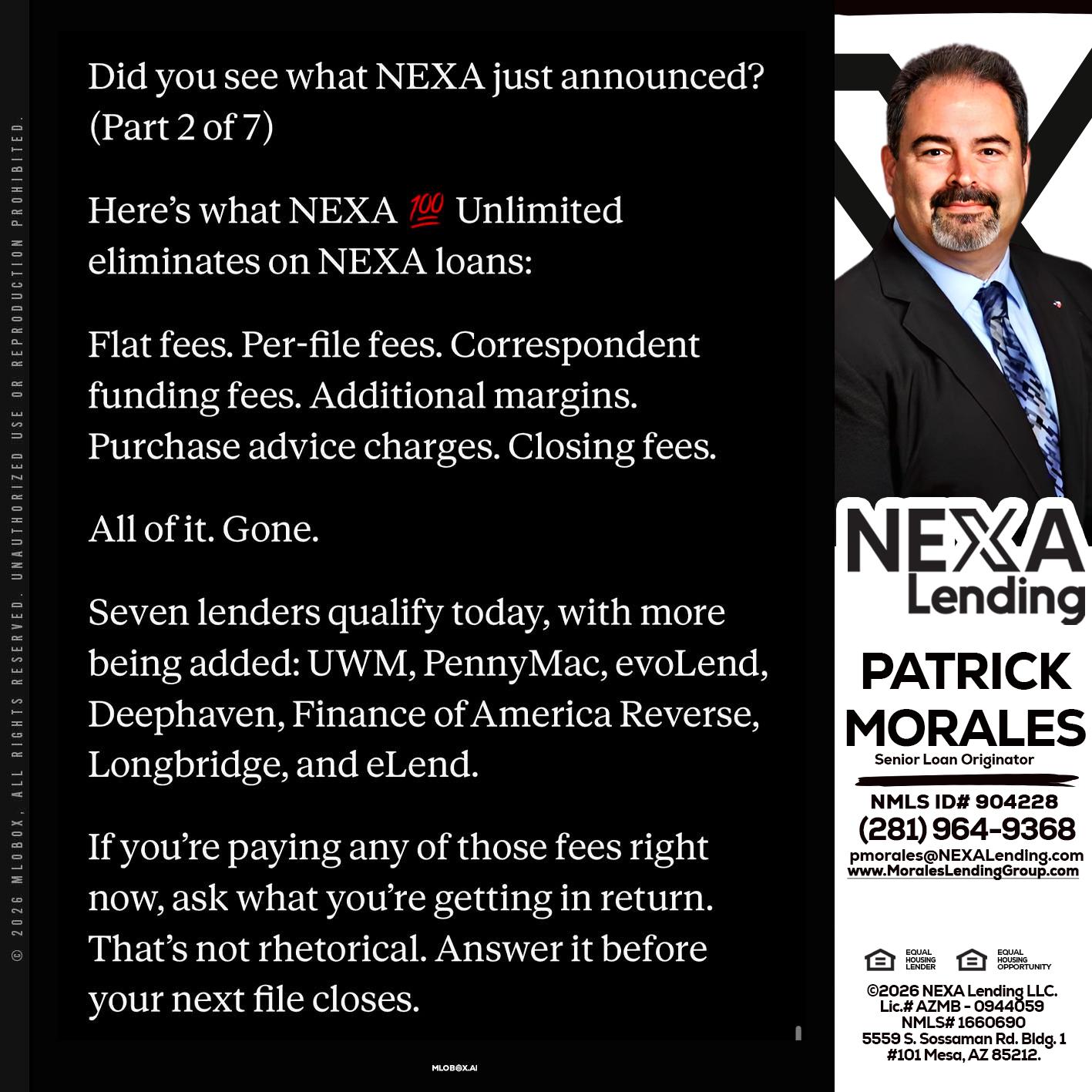 2 OF 7 - Patrick Morales -Sr. Loan Originator & Reverse Mortgage Specialist